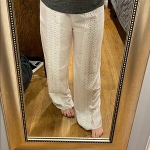 Boutique Lightweight White Beach Pants EUC